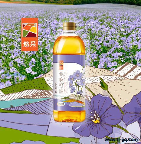 中粮悠采亚麻籽油1L